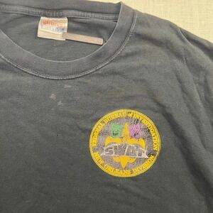 VTG FBI SWAT New Orleans Division Hanes Mens XL Shirt Black Graphic Tee USA Made